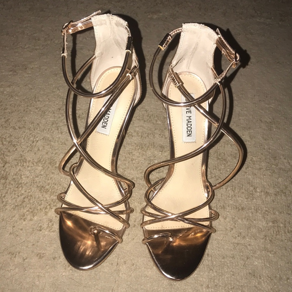 Rose gold Steve Madden heels